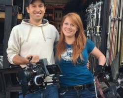 Justin & Katie on set in 2016 | Gaffer + DP Justin & Katie on set in 2016 | Gaffer + DP